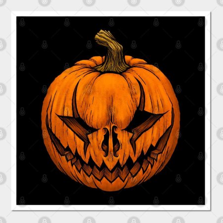 Тыква на хэллоуин