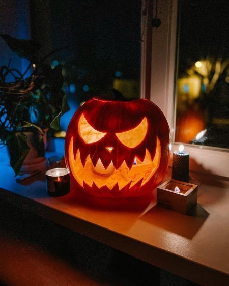 Тыква на хэллоуин