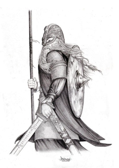 Викинги рисунки карандашом