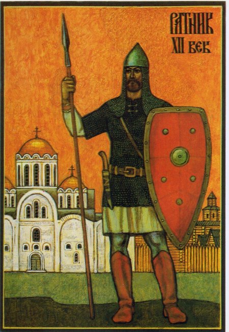 Древнерусский воин-защитник александр невский