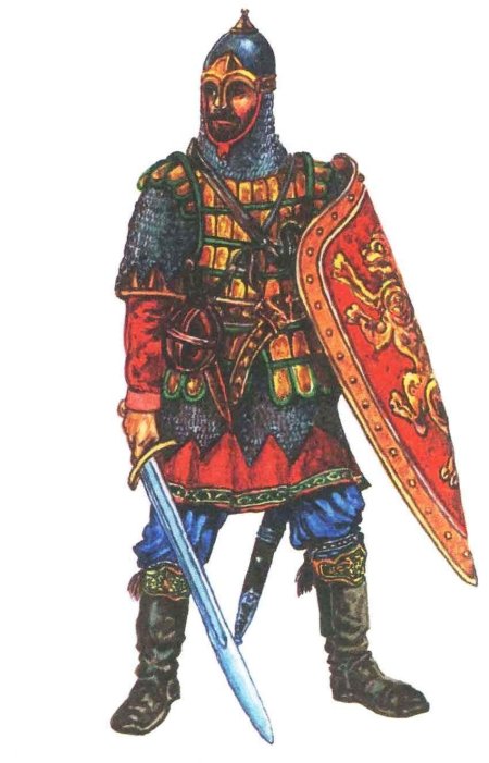 Русь. новгородский дружинник 13 век