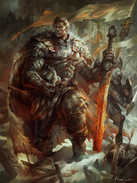 Ратник славянский воин арт фэнтези