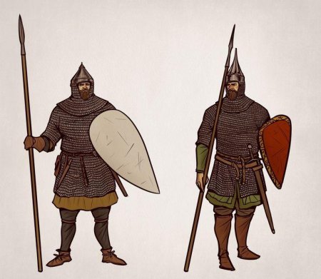 Русский ратник 14 века