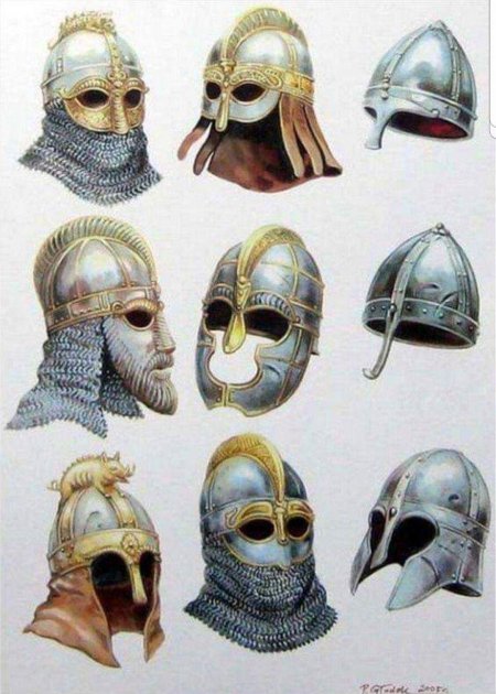 Шлем викингов вендельской эпохи