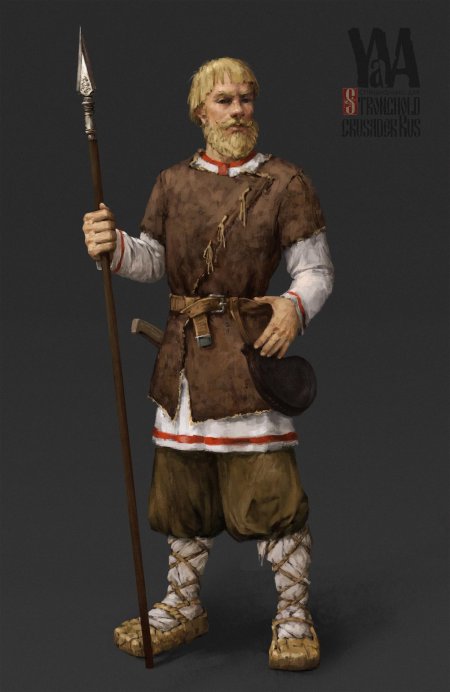 Викинг копейщик концепт