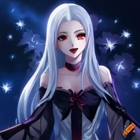 Аниме девушка вампир