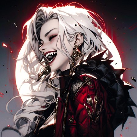 Девушка вампир нейросеть