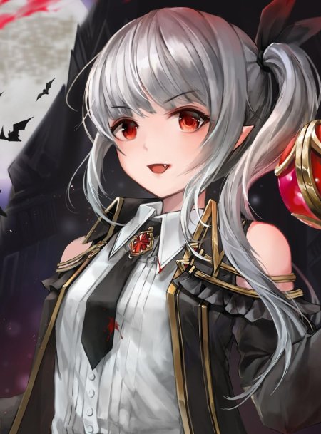 Аниме девушка вампир