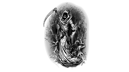 Grim reaper тату