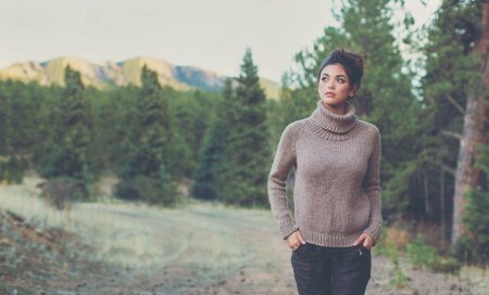 Свитер с высоким воротником keene