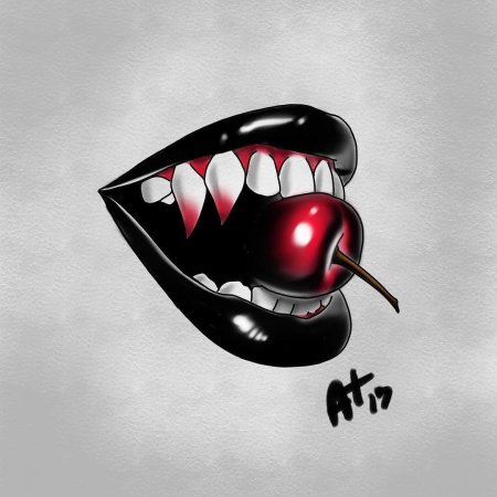 Губы с клыками