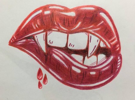 Рисунки для срисовки губы