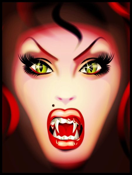 Девушка вампирша
