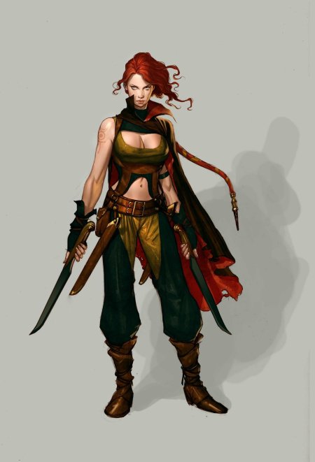 Полурослик бард девушка