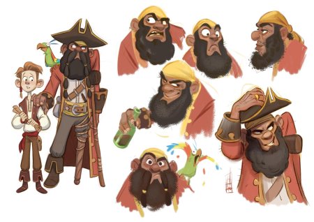 Персонажи в казуальном стиле