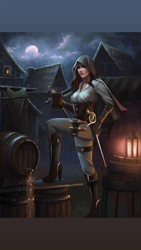 Эльфийка разбойница арт