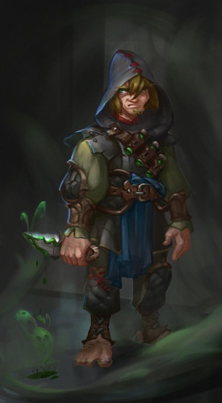 Плут полурослик днд арт