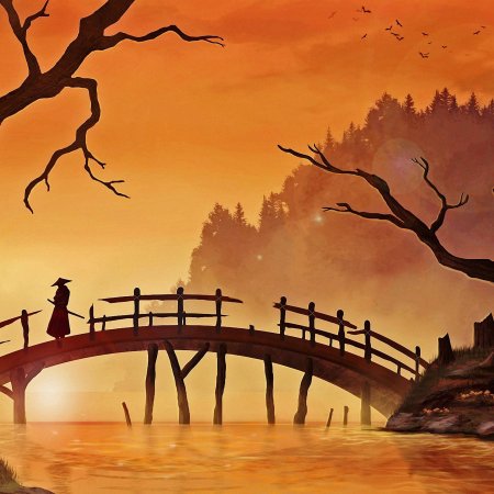 Пейзаж в японском стиле