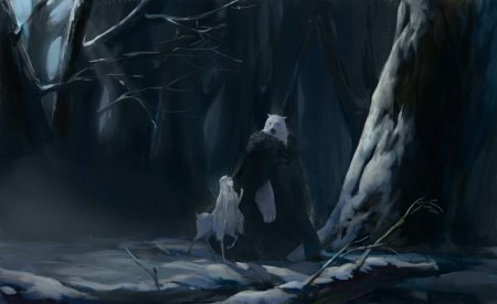 Страшный зимний лес