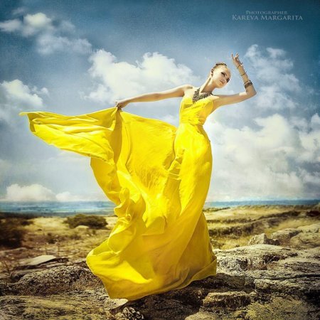 Фотосессия в желтом цвете