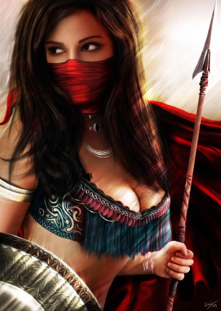 Персидская воительница фэнтези арт