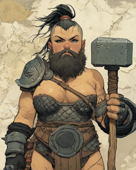 Дварф варвар