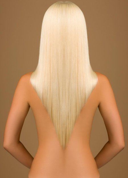 Лисий хвост стрижка на длинные волосы