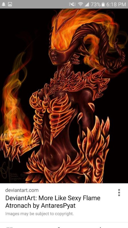 Огненный атронах арт