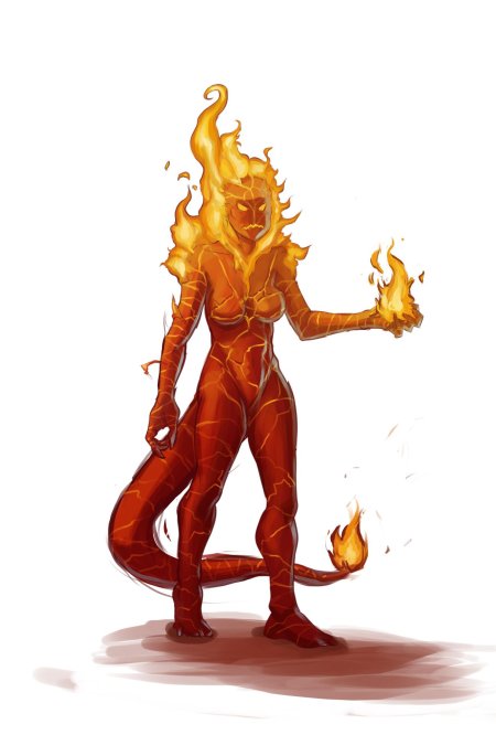 Огненный элементаль днд