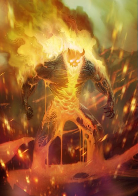 Огненный элементаль днд