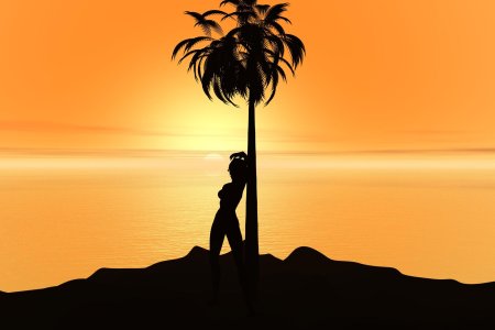 Силуэт пальмы