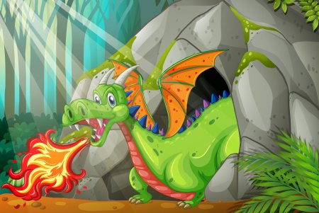 Дракон мультяшный