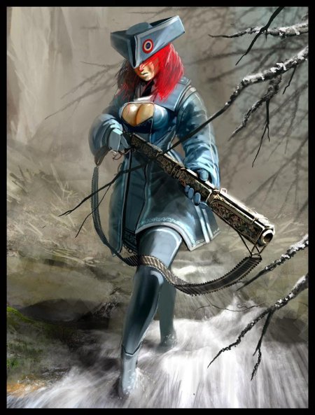 Девушка с мушкетом