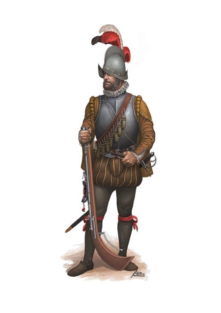 Испанский аркебузир 16 век