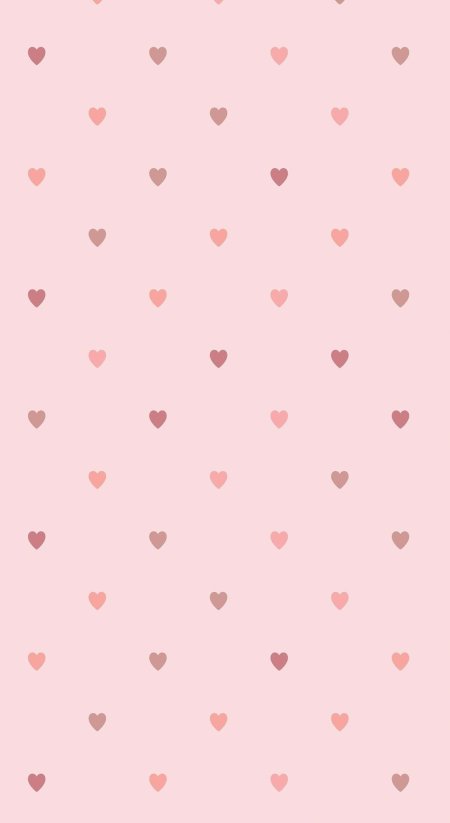 Розовый фон с сердечками