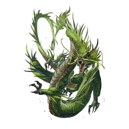 Брим зелёный дракон