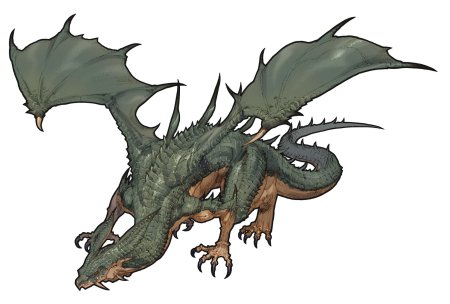 Молодой зеленый дракон днд