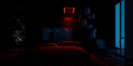 Интерьер темный