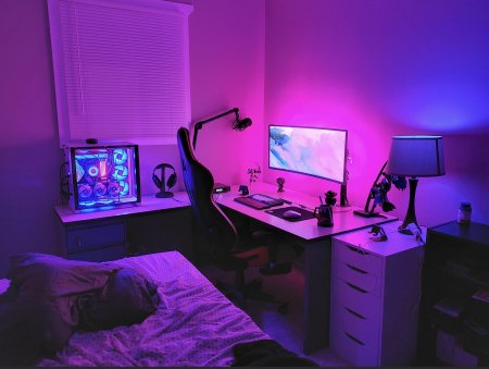 Комната геймера с подсветкой