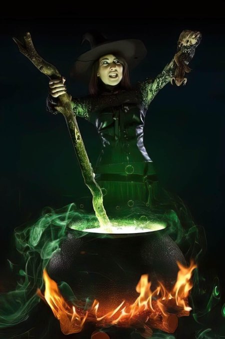 Ведьма у котла