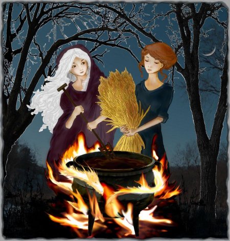 Ведьма у котла