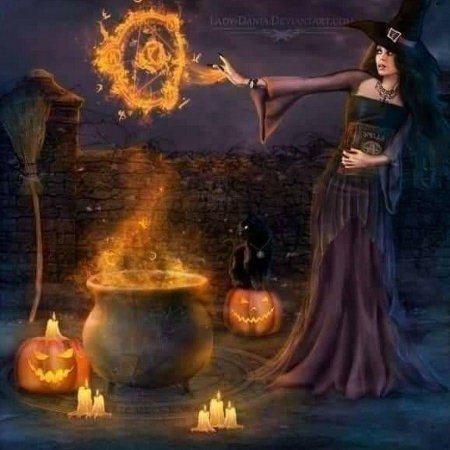 Хэллоуин шабаш ведьм