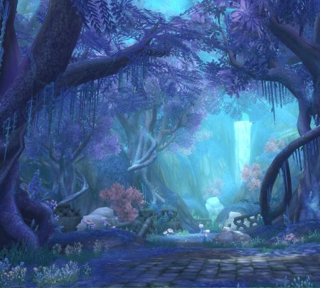 Лес из алисы в стране чудес