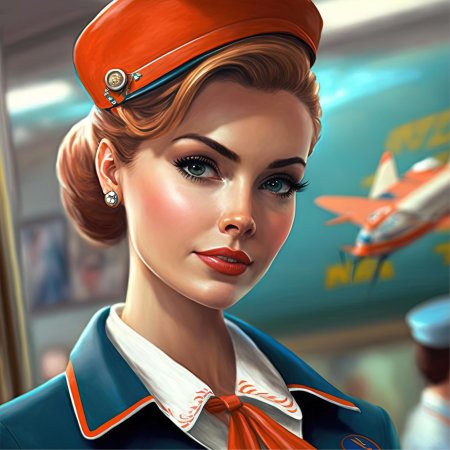 Красивая стюардесса