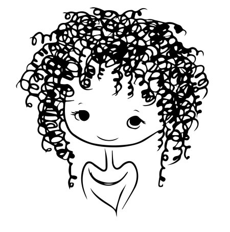 Кудрявая девочка
