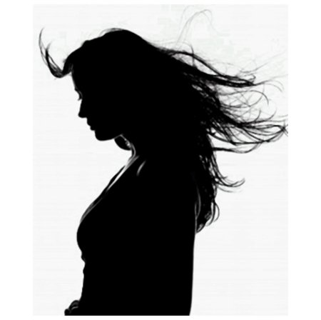Силуэт девушка