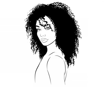 Кудрявая девушка