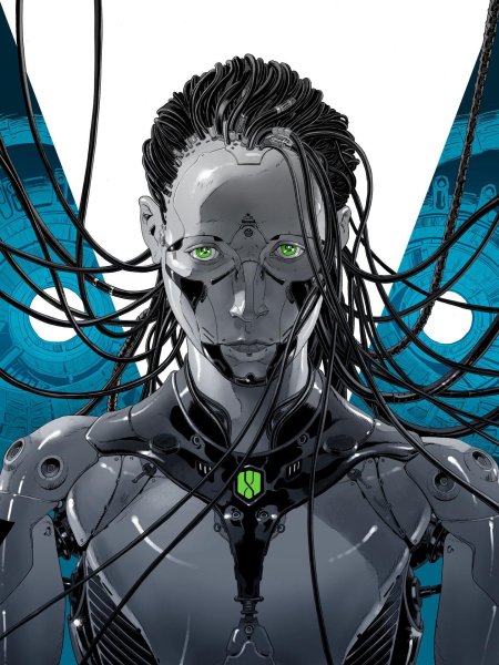 Cyberpunk киборг арт