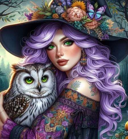 Ведьма иллюстрация