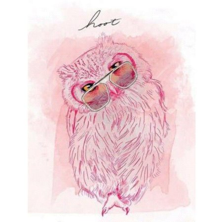 Розовая сова